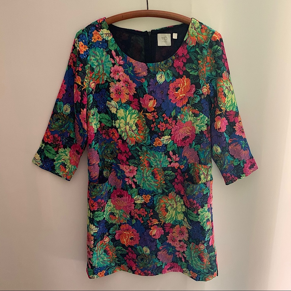 Anthropologie HD in Paris  ~NWOT~ Tropicalist Floral Shift Mini Dress